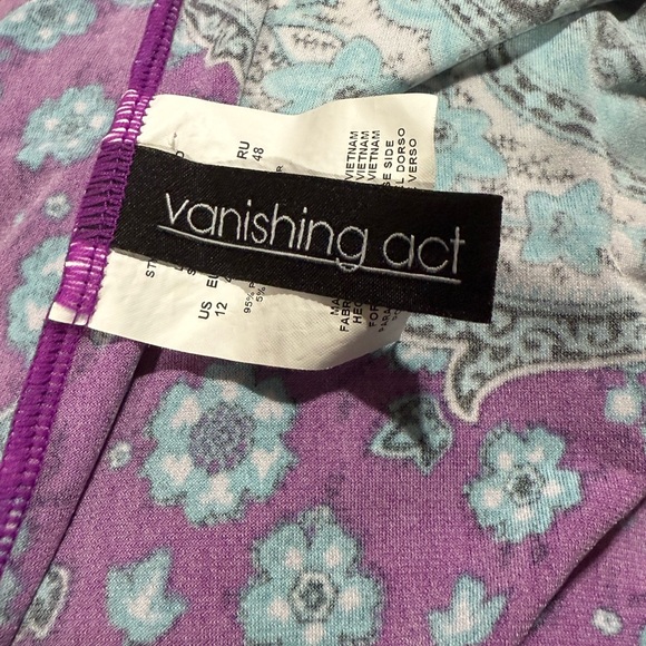 Vanishing Act By Magic Brands Control Fuji Tankini Swimsuit Size-12 - Picture 9 of 15